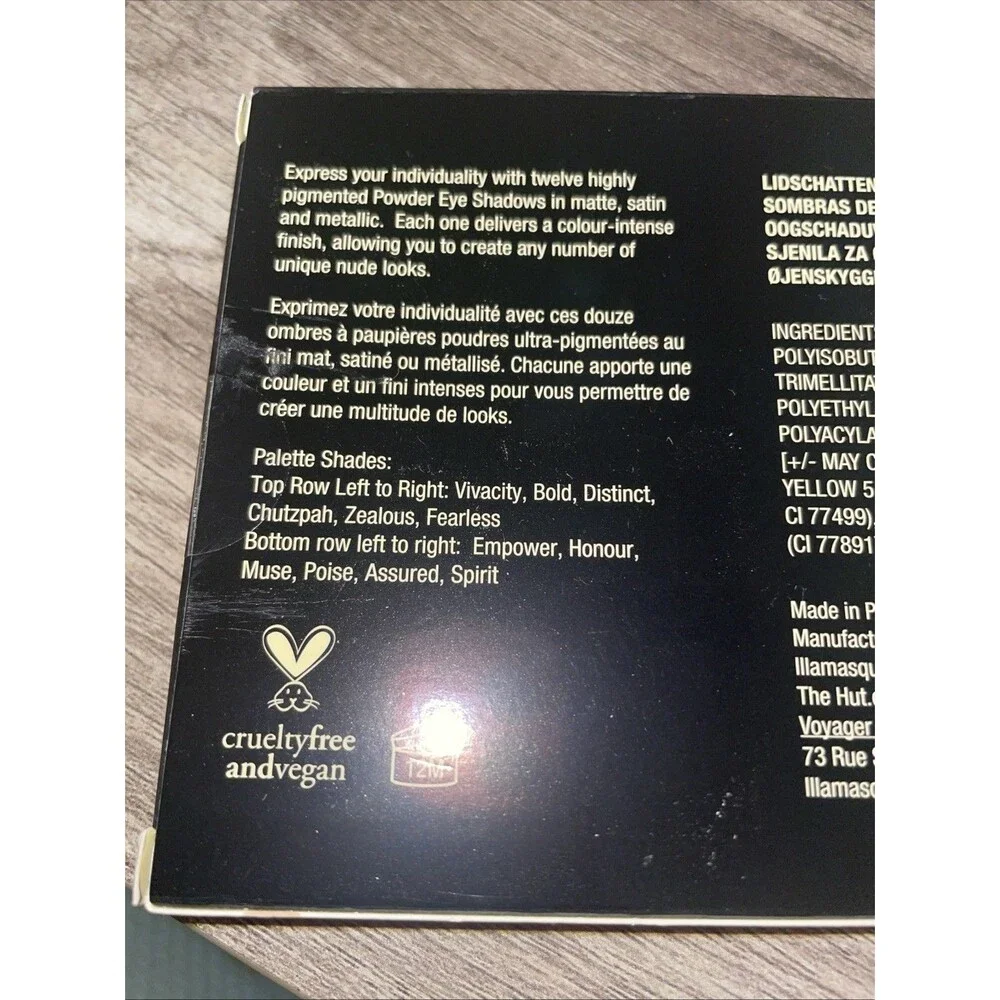 ILLAMASQUA UNVIELD ARTISTRY EYESHADOW PALETTE- 12 SHADES- BNIB $54 VALUE